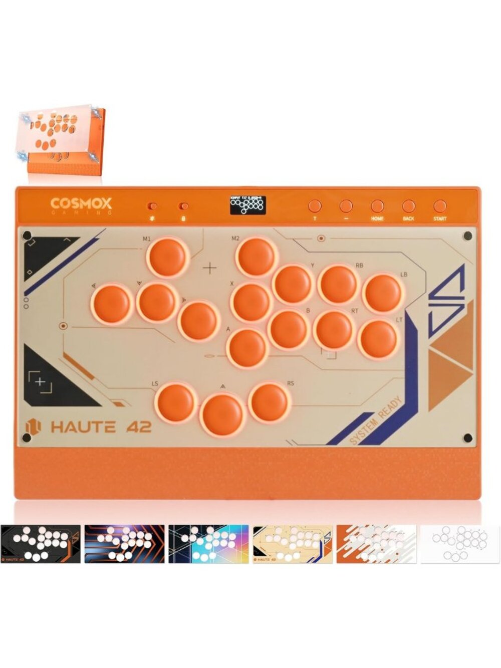 Magnetic Leverless Arcade Stick with RGB Rims & Hot Swap for PC/PS4/Switch